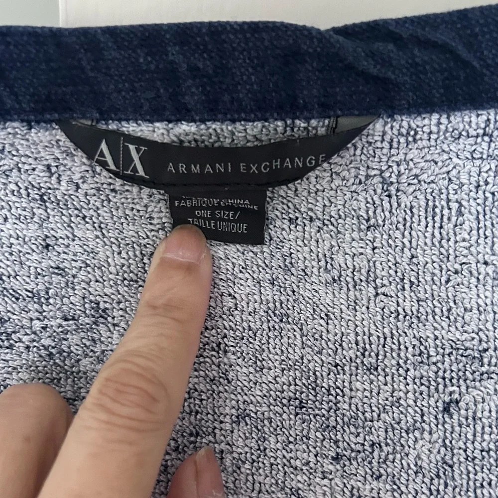 Armani Exchange Oversized Beach Pool Towel Excellent Condition NY Milan 1991